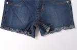 82% Cotton 16% Polyester Junior Girls Blue Jean Shorts Distressed Denim Shorts