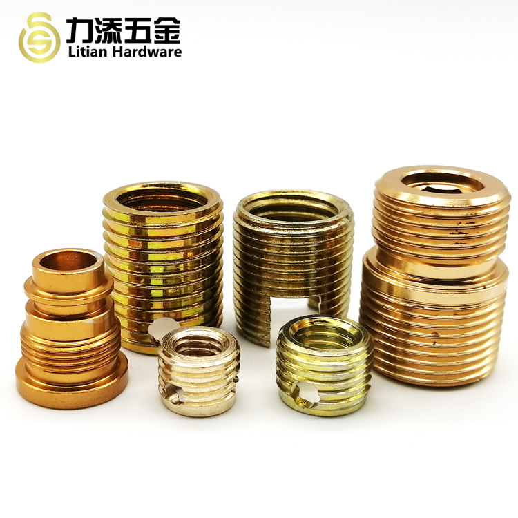 M12 Precision CNC Machining Parts Brass Threaded Inserts Polished