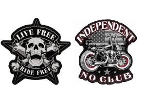 Wholesale Washable Metallic Thread Motorcycle Biker Patch Iron On Badges from china suppliers