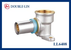 Wholesale ISO228 Thread HPB 57-3 Brass Wall Plate Elbow from china suppliers