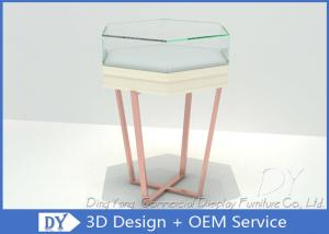 Wholesale Simple Fashion Glass Jewelry Display Case With Environmental PU Paint from china suppliers