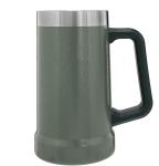 24oz Stainless Steel Tumbler With Handle , Double Wall Stainless Steel Beer Mug