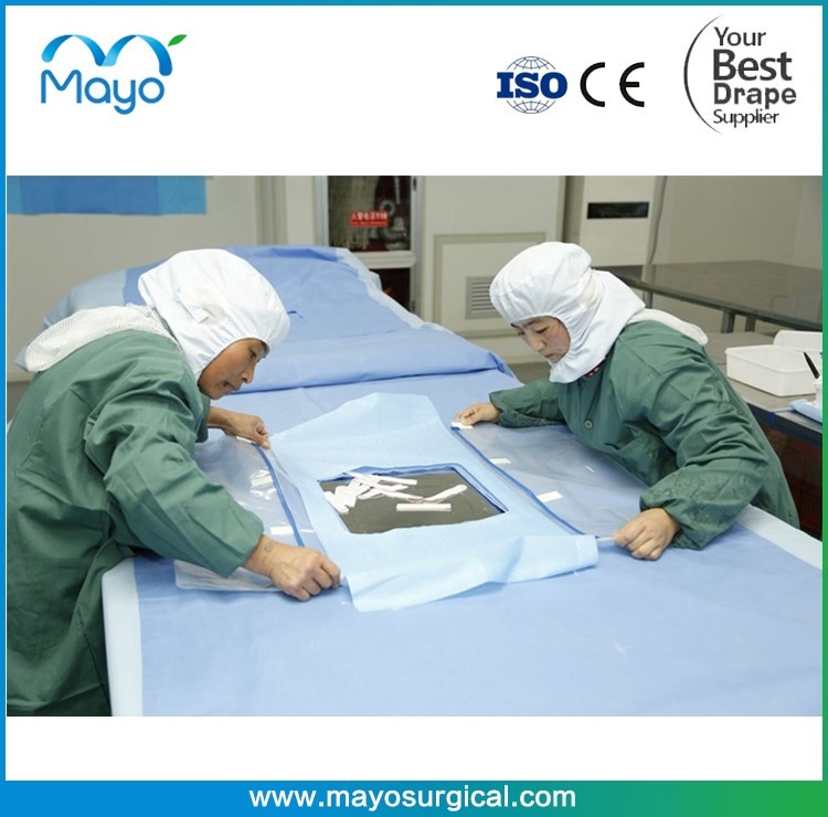 Surgical Use Vertebral Surgery Sterile Laminectomy Spinal Drape Pack with incision Film