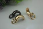 Metal bag part gunmetal color 35 mm zinc alloy handbag arch bridge with nickel