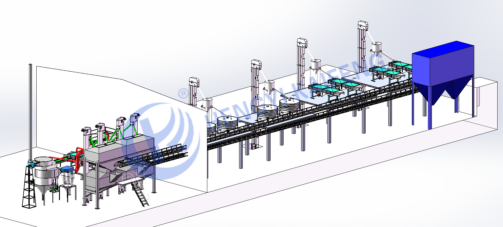 Efficient Handling Material Conveying System Industrial Conveying System Mechanical