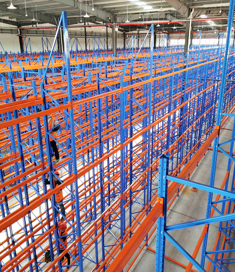 Blue, Orange, Yellow, Green Heavy Duty Adjustable Pallet Racking For Warehouse Storage