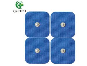 Wholesale QS-TECH physical therapy electrode pad 5x5cm snap button electrode from china suppliers