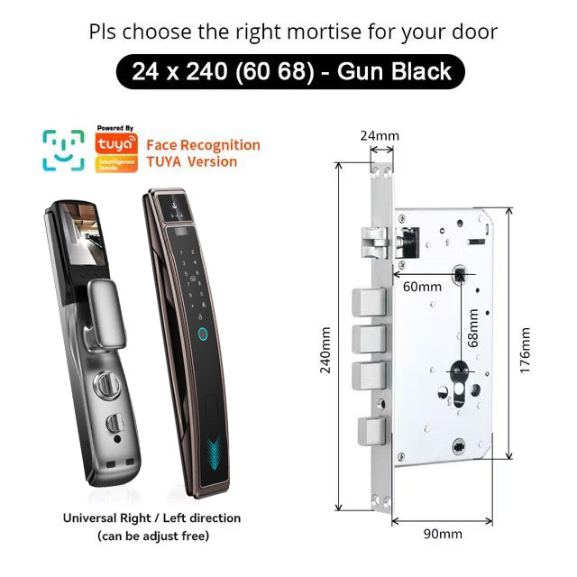Fingerprint Smart Door Lock Face Recognition Remotely Captures Cat'S Eye Lock
