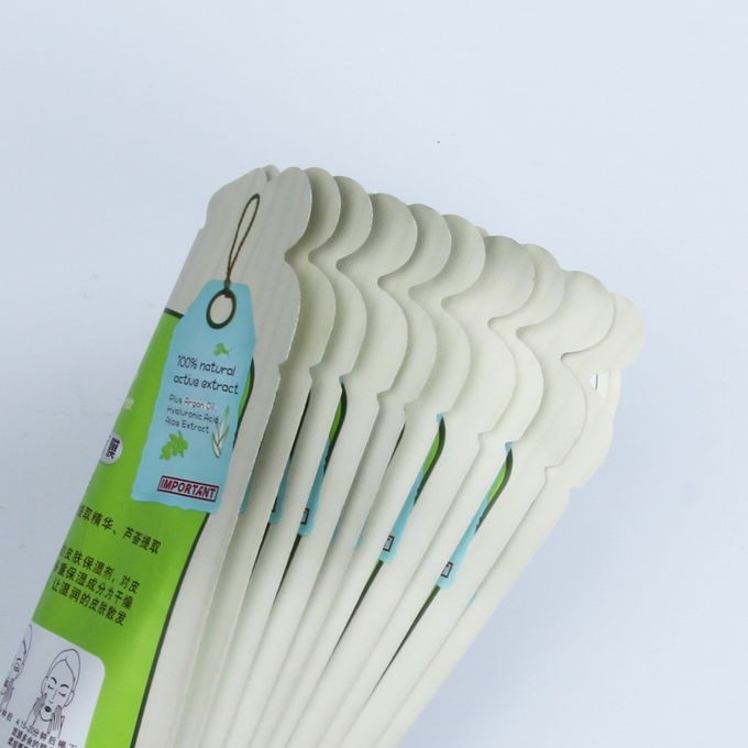 Cosmetic facial mask special shaped pouch face mask packaging bag moisture proof plastic pouch