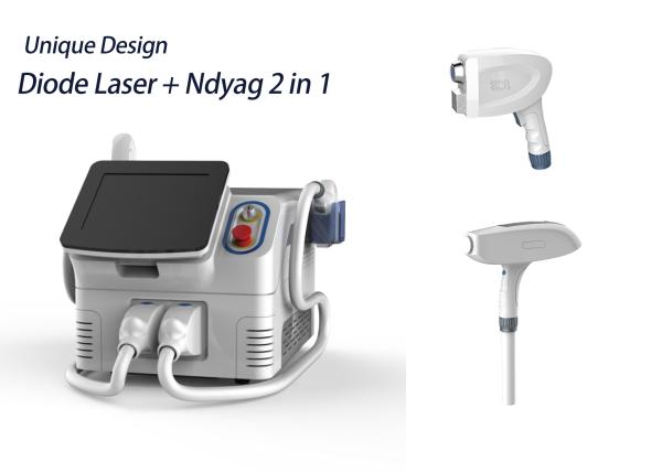 3 Wave Lady Professional Hair Removal Equipment Nd Yag Tattoo Removal With 2