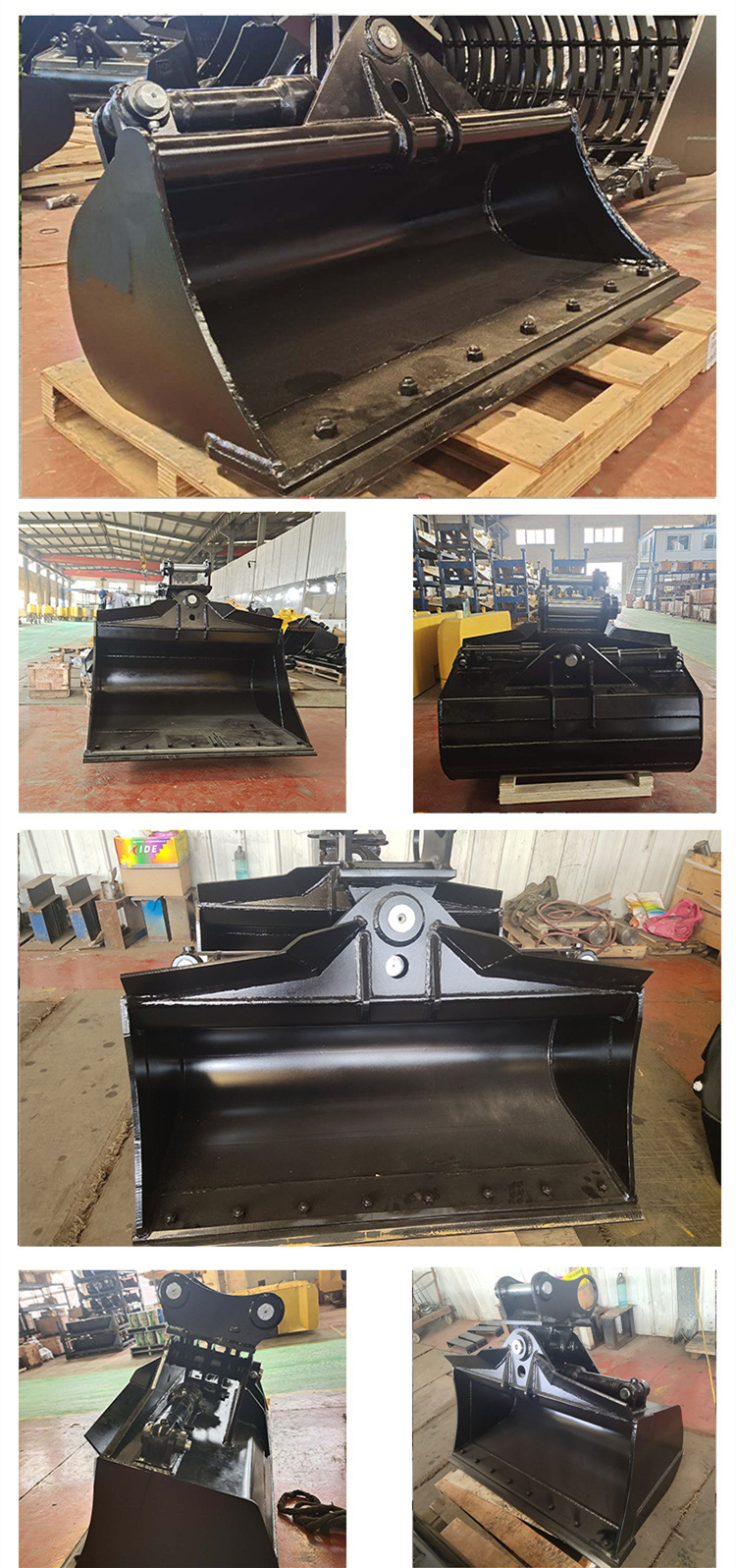 Construction Excavator Crushing Bucket Grab Tilting Bucket For 1 - 30 Ton Excavator