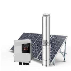 Wholesale Solar Well Water Pump 1Hp DC for High Pressure Solar Submersible Pump Max. Head 95m from china suppliers