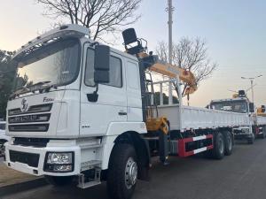 Wholesale F3000 6x4 Crane Truck SHACMAN Boom Truck 375hp Euro V White from china suppliers
