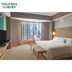 PU Leather Upholstery Hotel Bedroom Furniture Sets