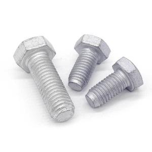 Wholesale High Strength HDG Hot Dip Galvanized DIN933 DIN931 Hexagon Hex Head Bolts for Steel from china suppliers