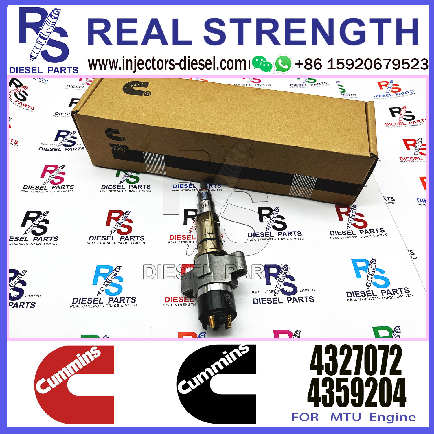 Diesel Engine Parts Fuel Injector 2897414 4921827 4327072 4928421 4954927