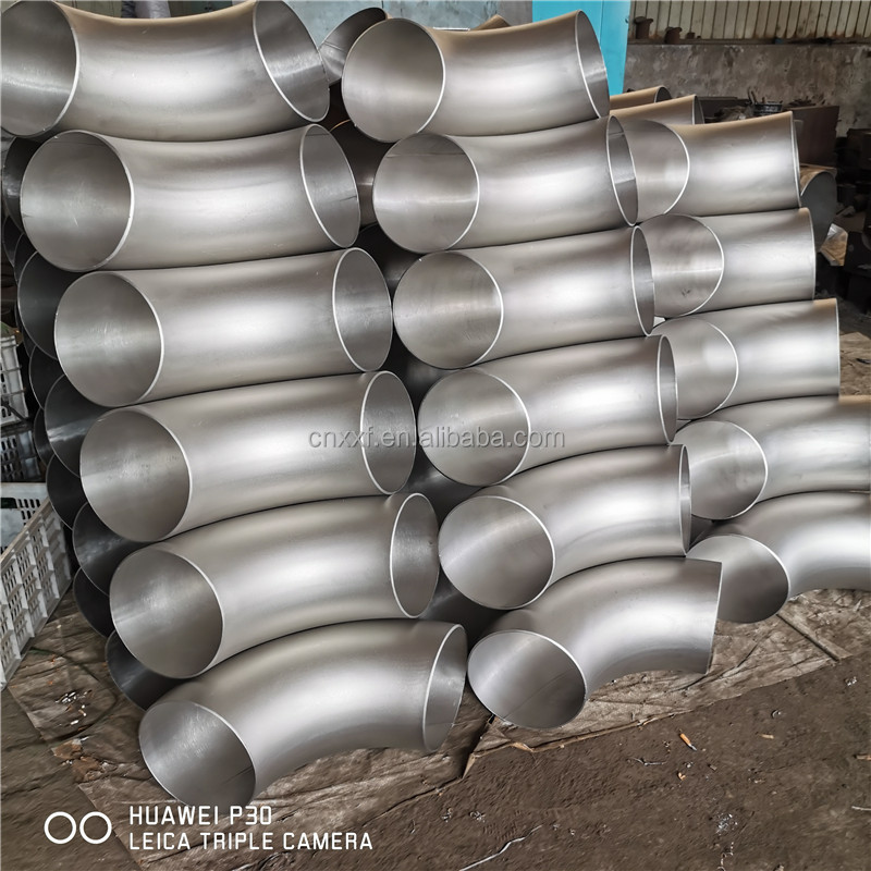 SUS304 316 Stainless Steel Butt-Weld Fittings Bw Lr Long Radius 90 Degree Sch10 Sch40 Seamless Ss Elbow Welding 45 Degree