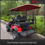 Four Passenger Golf Cart Red Color Electric Golf Cart With LCD Screen