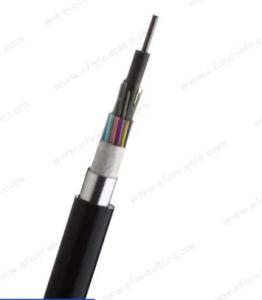 Wholesale 24 Core Outdoor Armored Fiber Optic Cable Flame Retardant GYTZA33 from china suppliers
