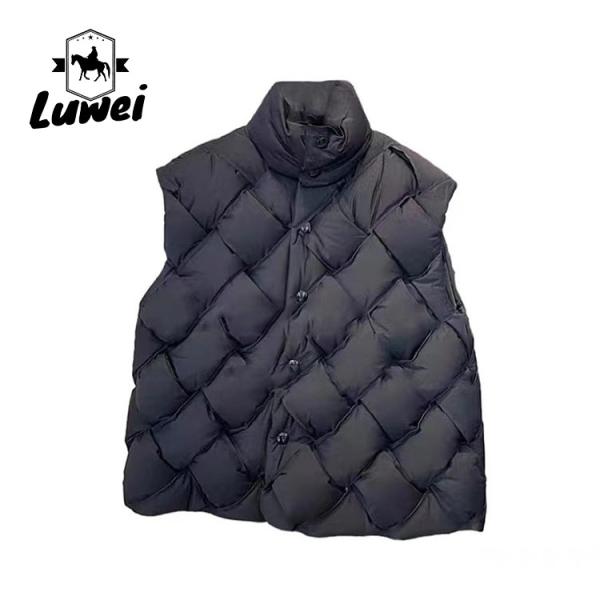 2022 New Fashion Warm Down Green Utility Vest Loose Mens Workout Sleeveless Vest