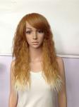 100 Kanekalon Fiber Long Synthetic Wigs High Grade SGS Certification