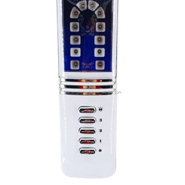 Three Adjust Speed Solar Battery Fan Rechargeable With LED Light