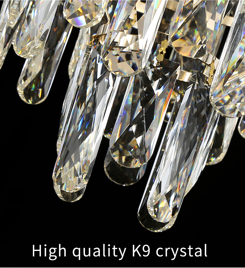 Luxury Crystal Chandelier For Living Room Large Design Lobby Hainging Lamp(WH-CY-159)