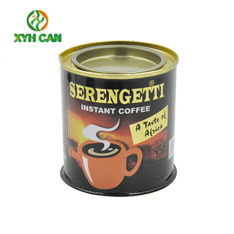 Coffee Tin Can Promotion Round Tall Metal Containers Packaging For Milk Powder
