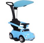 Blue 6V Detachable Electric Push Walker Ride On Car for Children Product Size 80