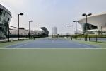 Fadeless PU Sports Flooring Eco-friendly Outdoor Basketball Court Flooring