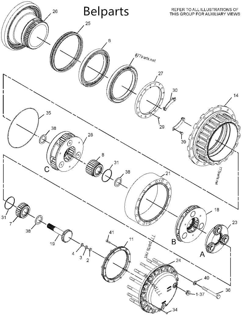 Final Drive Reducer 333-2907 199-4521 227-6133 E322 E322C E324D