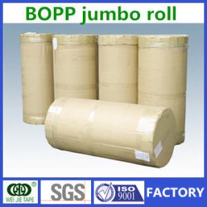 Wholesale Transparent Acrylic Adhesive BOPP Tape Jumbo Roll 1280mmx4000m Customised from china suppliers