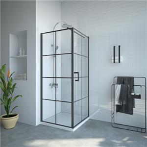 Wholesale Black 6mm Tempered Glass Shower enclosures 800*800*1900mm from china suppliers