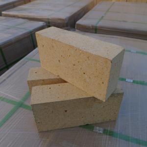 Wholesale Customized Size Heat Resistant Bricks , High Alumina Fire Bricks Natural Yellow Color from china suppliers