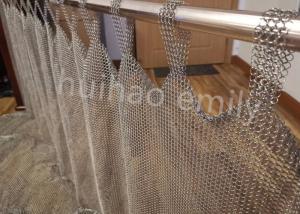 Wholesale Tab Top Type 7mm Metal Ring Mesh Curtain Stainless Steel 316L from china suppliers