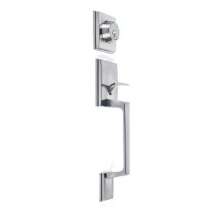 Wholesale Entrance Zinc Alloy Entry Door Handlesets Plated Satin Nickel Mortise Lock from china suppliers