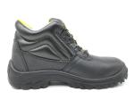 Black Comfortable Steel Toe Safety Shoes , Steel Toe Cap Boots Water Resistance