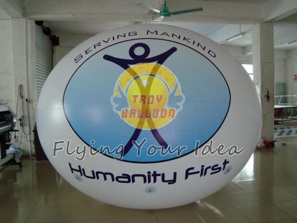 Giant Oval Balloon with Logo Printed for Sporting events, Inflatable ground