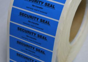 Wholesale Blue Waterproof Printable Tamper Proof Labels Environmentally Friendly Material from china suppliers