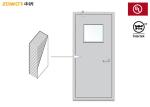 Commercial Plywood FD90 UL Listed Fire Door Wood Grain Finish