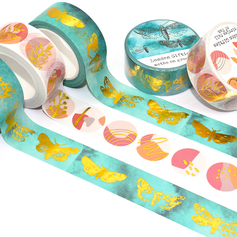Custom Make Printed Scrapbook Holographic Foil Kawaii Stationery Washi Tapes