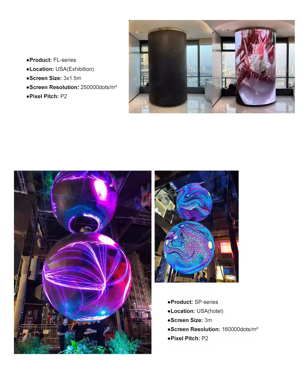 Original Type Flexible Soft Screen Vertical Indoor LED Display Screens for Wedding
