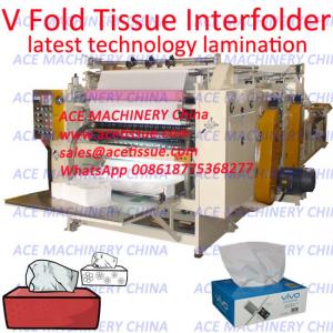 China High Speed Automatic Interfolded Paper Towel Machine With Point To Point Lamination on sale