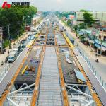 Safety Steel Truss Bridge Traffic Car Access Going Over Road Lightweight