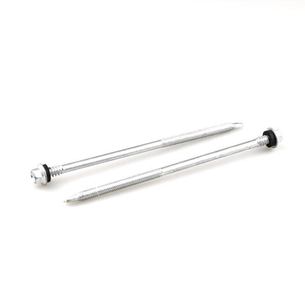 Lengthening Hex Head Stainless Steel Bi-Metal Roofing Tek Screws for Easy
