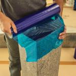High Adhesion Easy Tear Off Duct Cover Film Stretch Film For Air Duct Cleaning