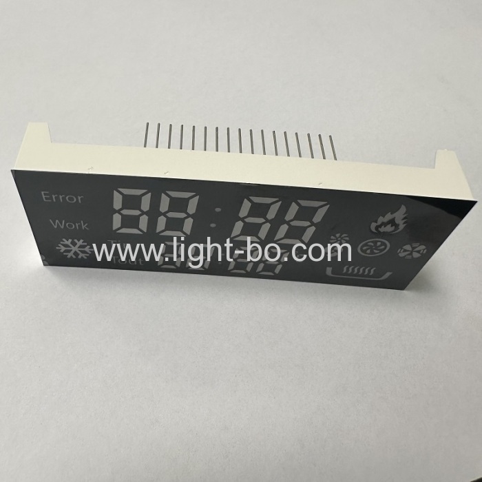 Customized 7 Segment LED Display Common anode Ultra Red/Blue for Gas Cooker Controller