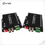 Video Fiber Converter 2Ch 5MP HD-Video 4-In-1 Video Fiber Converter Fiber Media