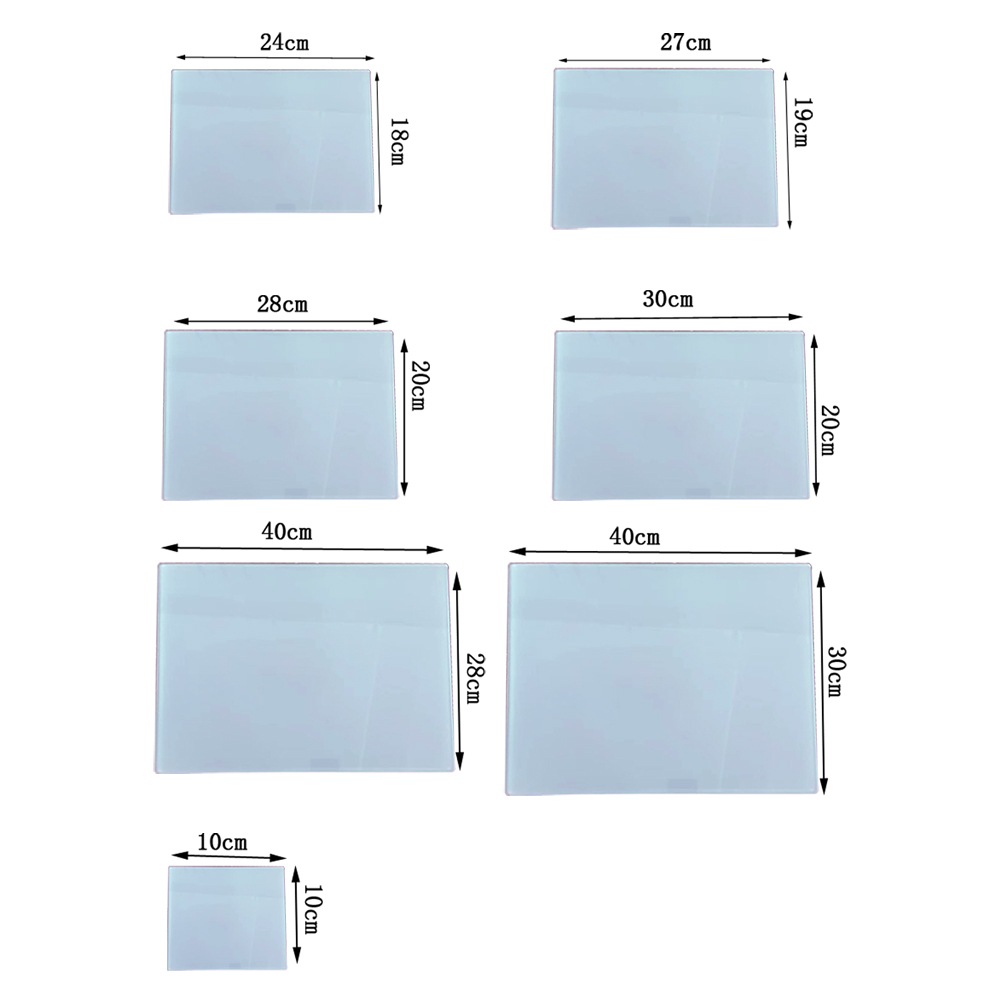 Square Round Kitchen Cutting Board with Sublimation Blank and Coated Tempered Glass