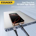 ESSAGER ES-X66 Series 60W 100W USB C to USB C Cable